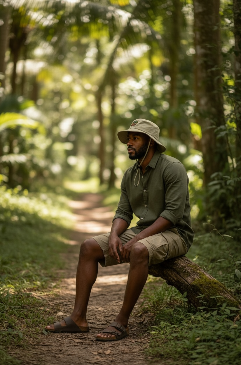 RUGGED ORIGINS Black/Khaki Bucket Hat