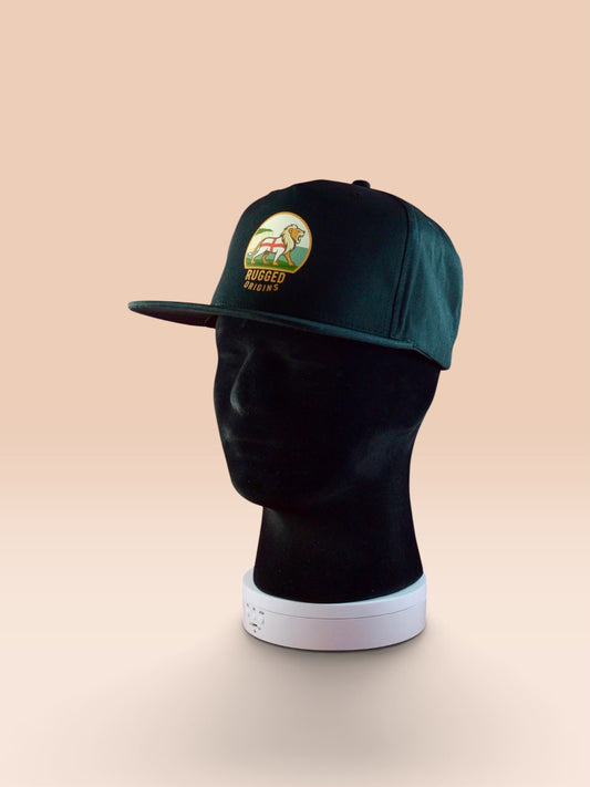 RUGGED ORIGINS England Lion Snapback – Black Cotton Cap