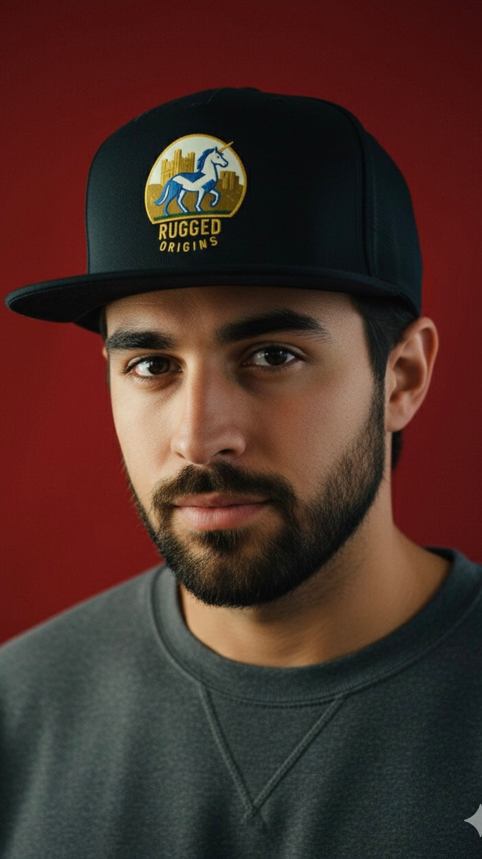 RUGGED ORIGINS ENGLISH LION / WELSH DRAGON / SCOTTISH UNICORN - Black Snapback
