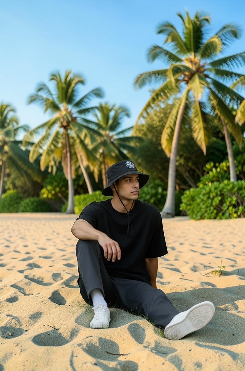 RUGGED ORIGINS  Black/Khaki Bucket Hat