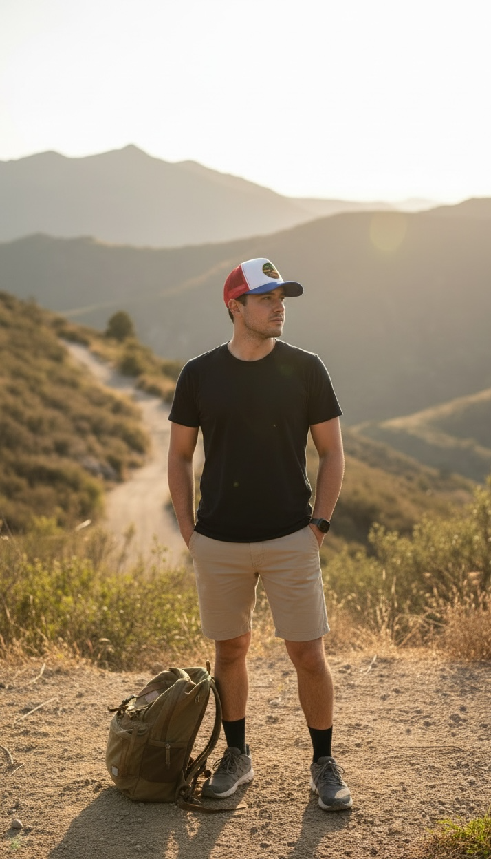 Rugged Origins Palm Tree Trucker Hat