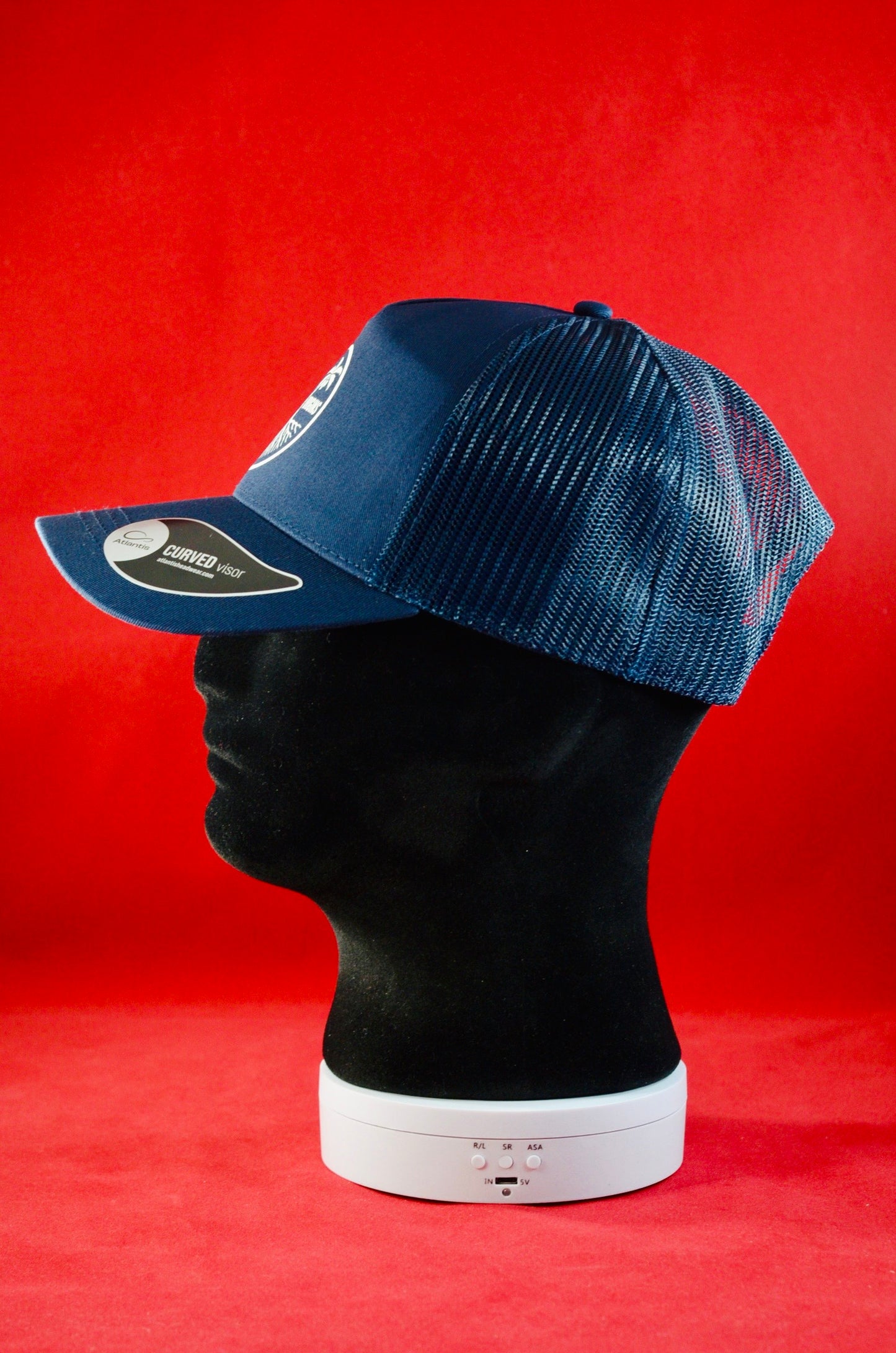 RUGGED ORIGINS White Logo - Black / Navy Blue Truckers