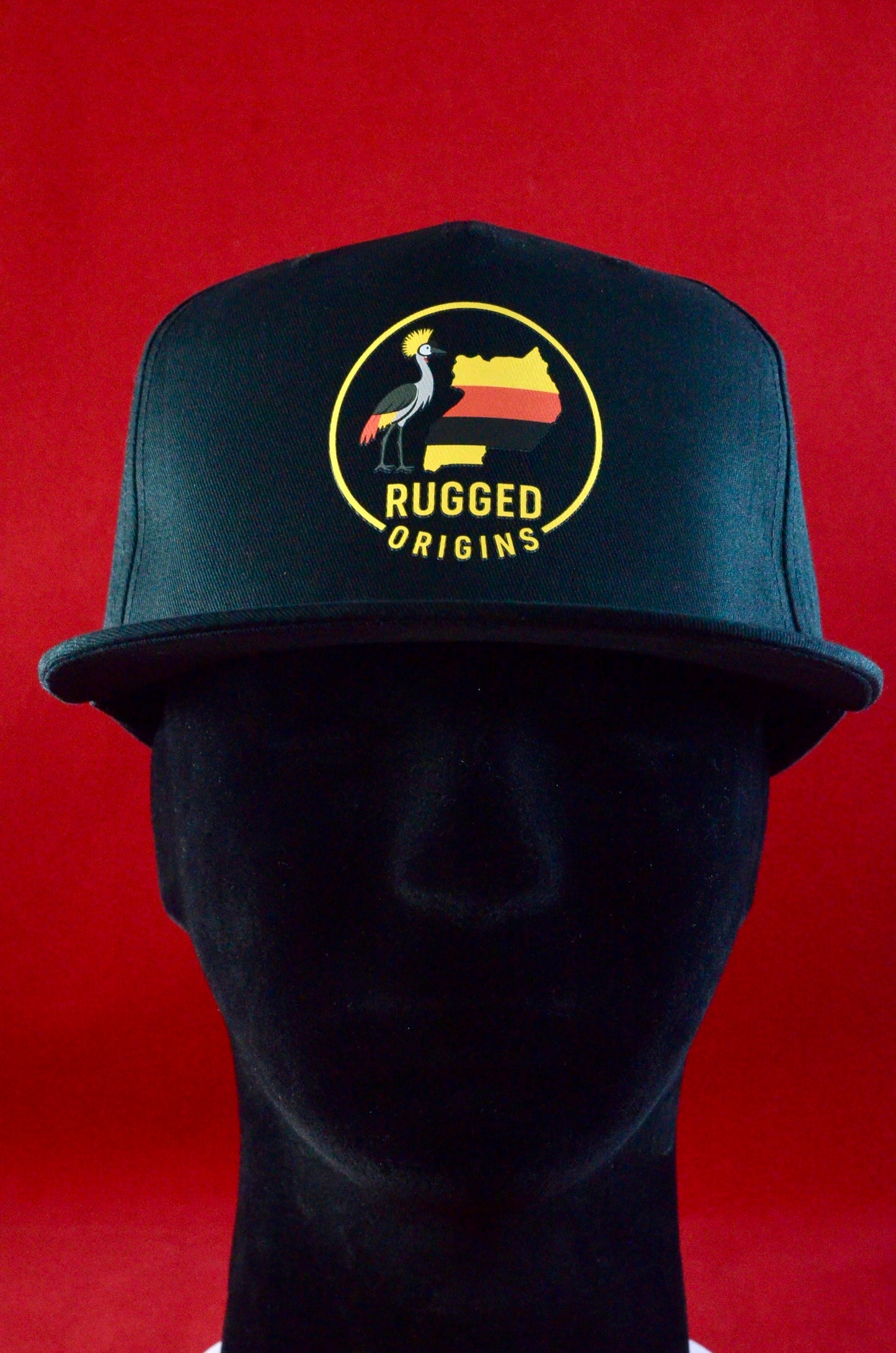 RUGGED ORIGINS Ugandan Heron-  Black Snapback