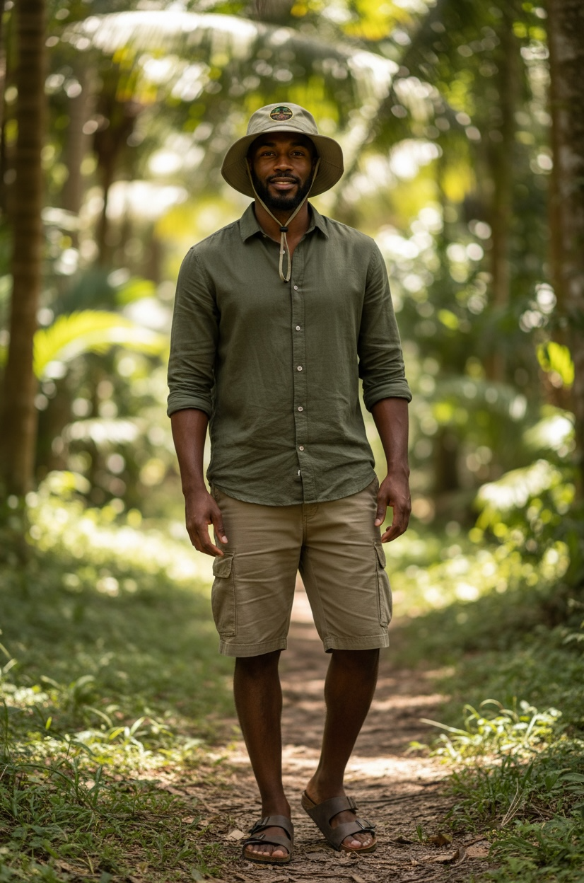 RUGGED ORIGINS  Black/Khaki Bucket Hat