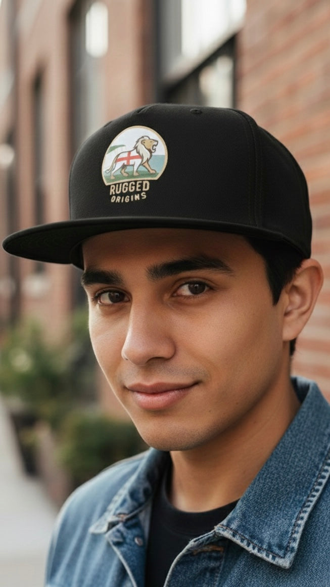 RUGGED ORIGINS  ENGLISH  LION / WELSH DRAGON / SCOTTISH UNICORN - Black Snapback