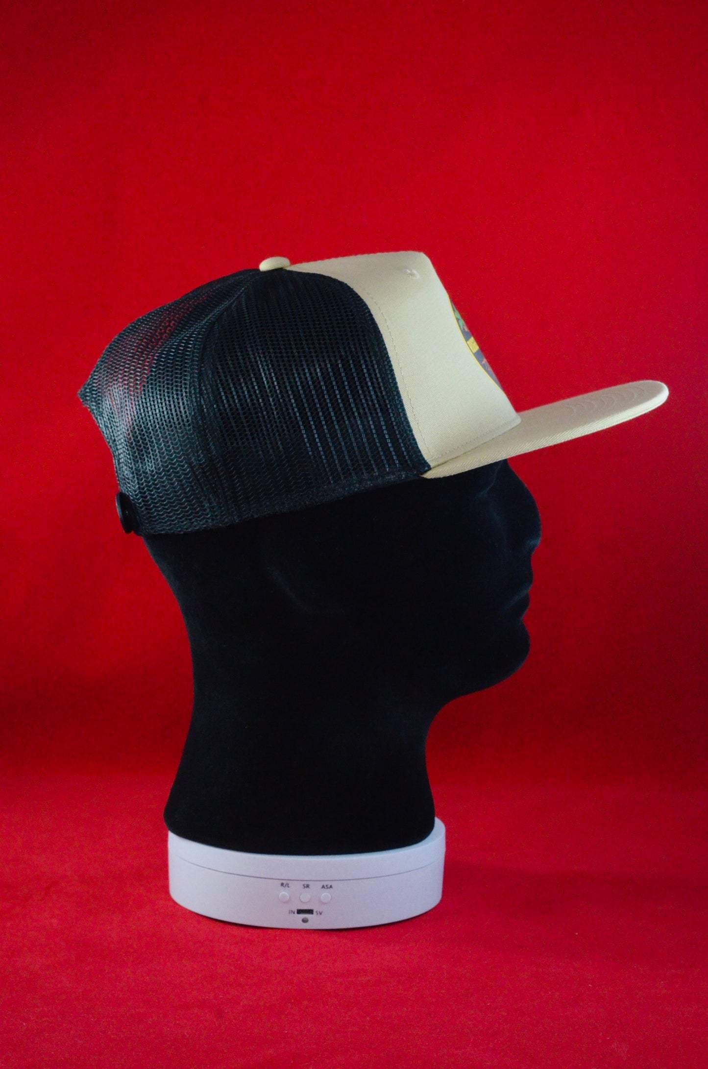 RUGGED ORIGINS TRUCKER FLATCAP - SMOKE/ECRU - KHAKI/BLACK