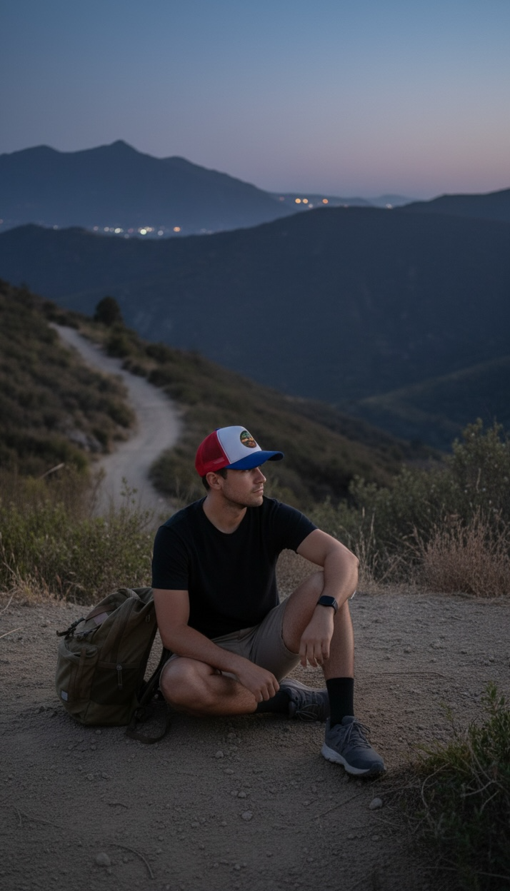 Rugged Origins Palm Tree Trucker Hat