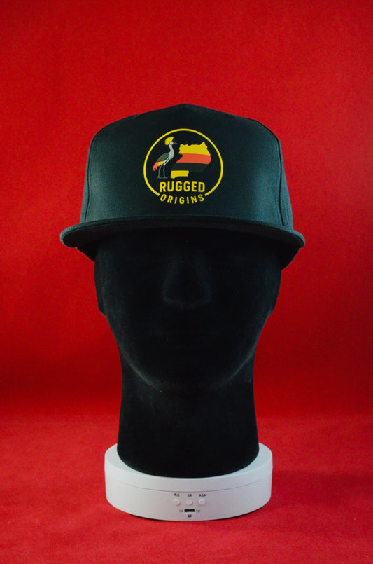 RUGGED ORIGINS Ugandan Heron-  Black Snapback