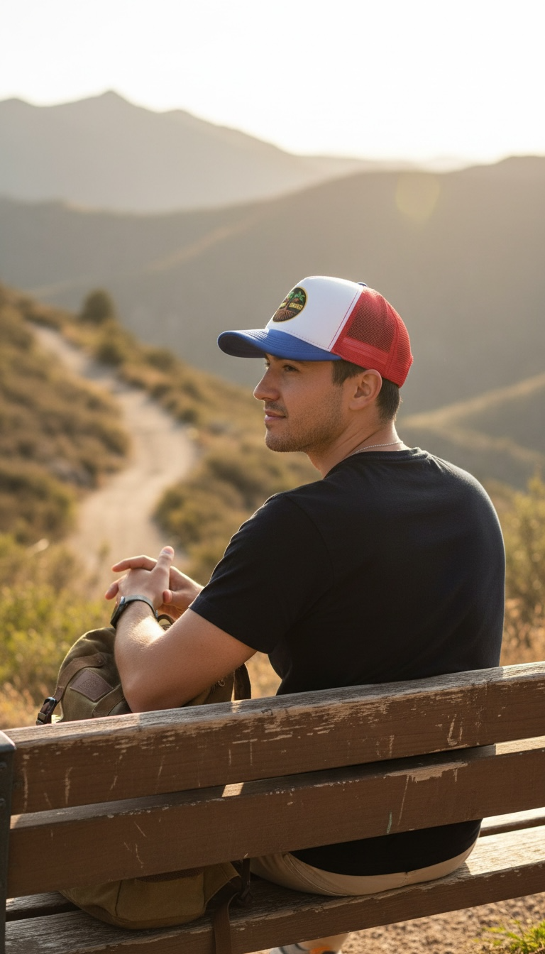 Rugged Origins Palm Tree Trucker Hat
