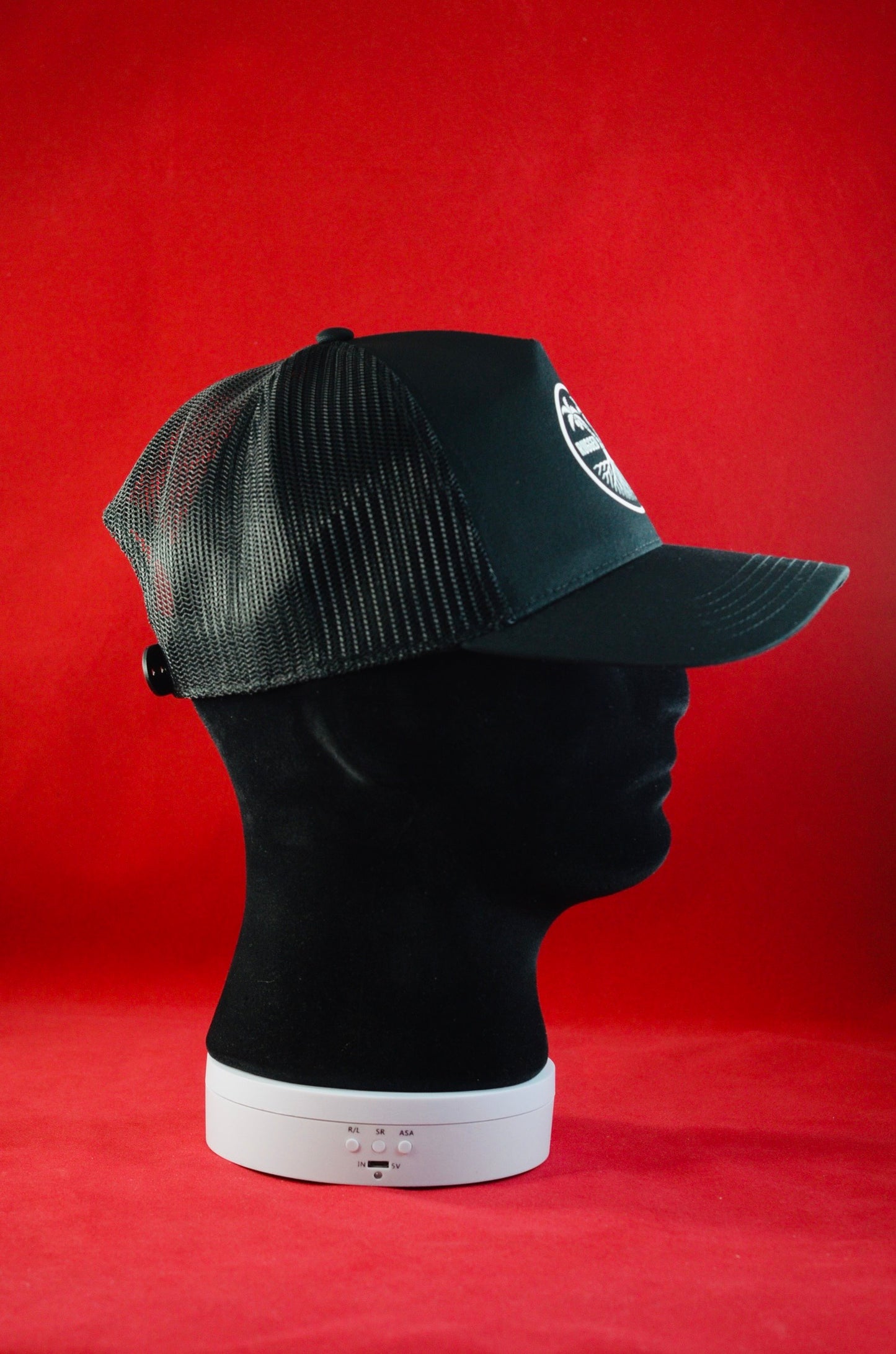 RUGGED ORIGINS White Logo - Black / Navy Blue Truckers