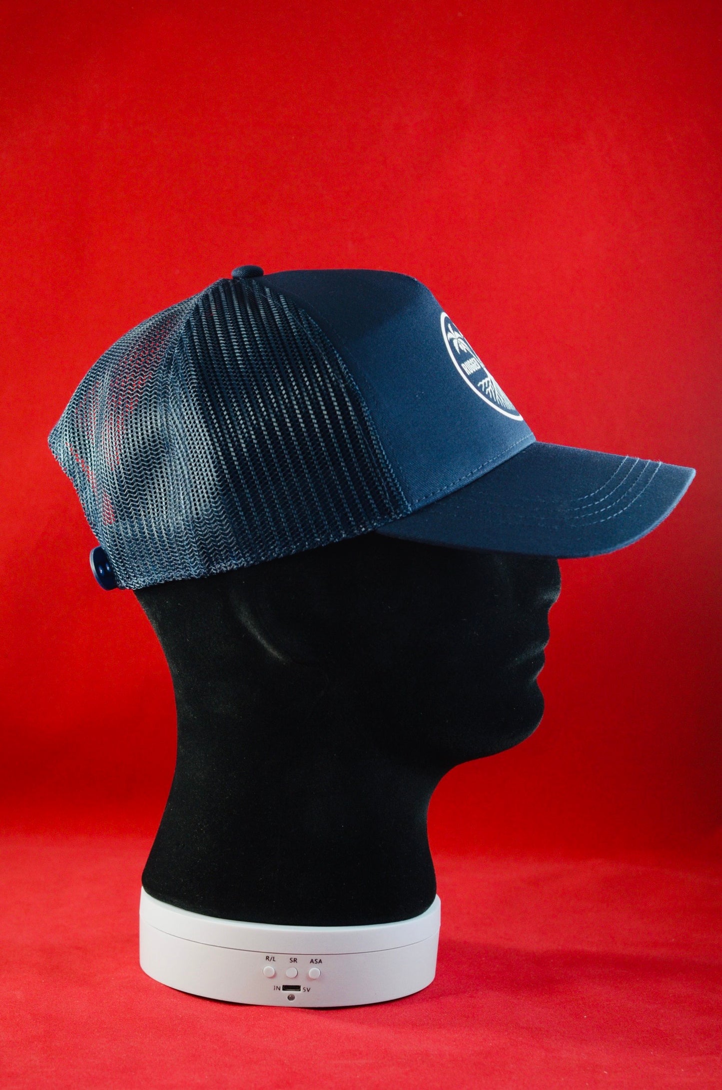 RUGGED ORIGINS White Logo - Black / Navy Blue Truckers