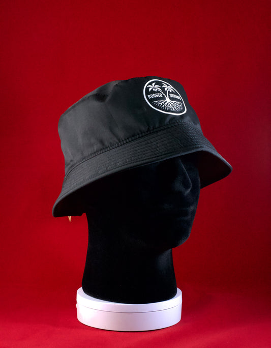 RUGGED ORIGINS Youth Bucket Hats Black/White - Black/Multicoloured Logo