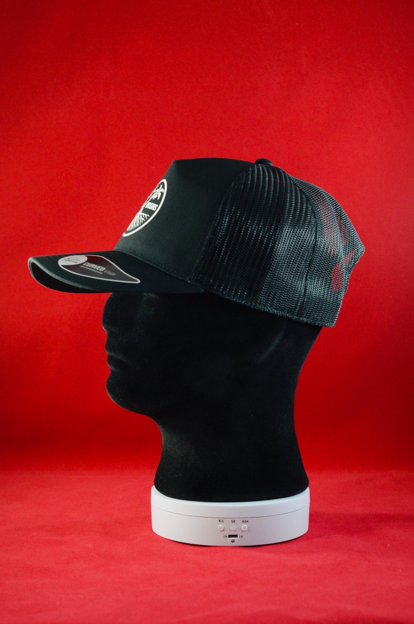 RUGGED ORIGINS White Logo - Black / Navy Blue Truckers