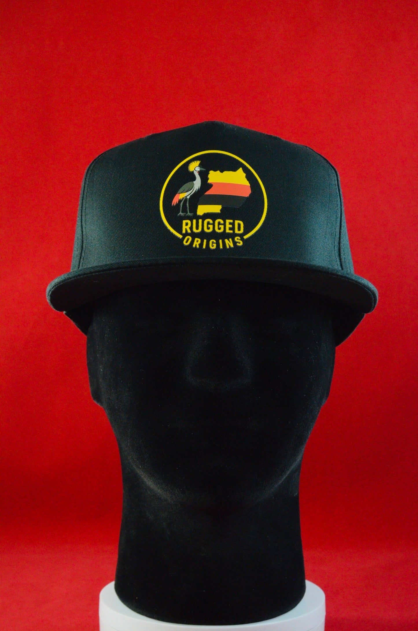 RUGGED ORIGINS Ugandan Heron-  Black Snapback