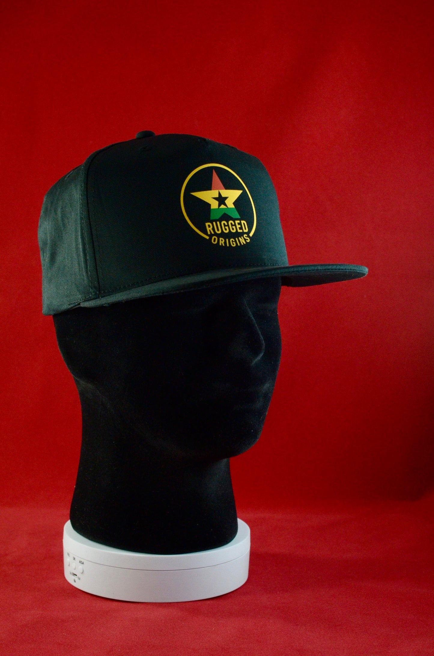 RUGGED ORIGINS Ghanaian Star - Black SnapBack Cap