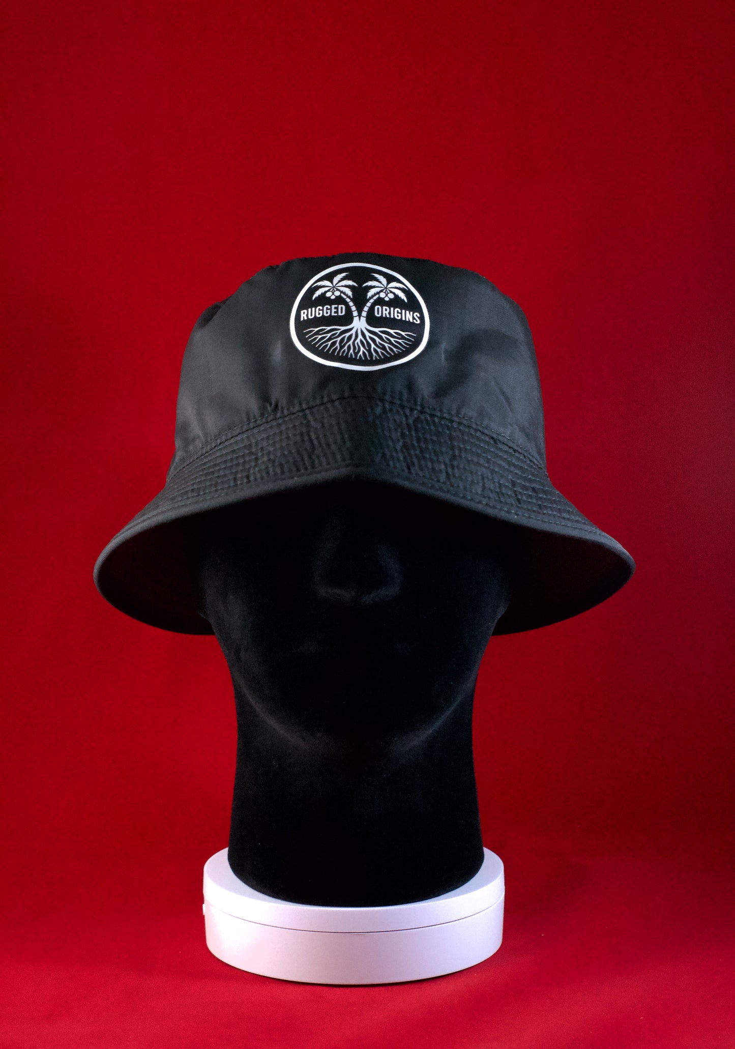 RUGGED ORIGINS Youth Bucket Hats Black/White - Black/Multicoloured Logo