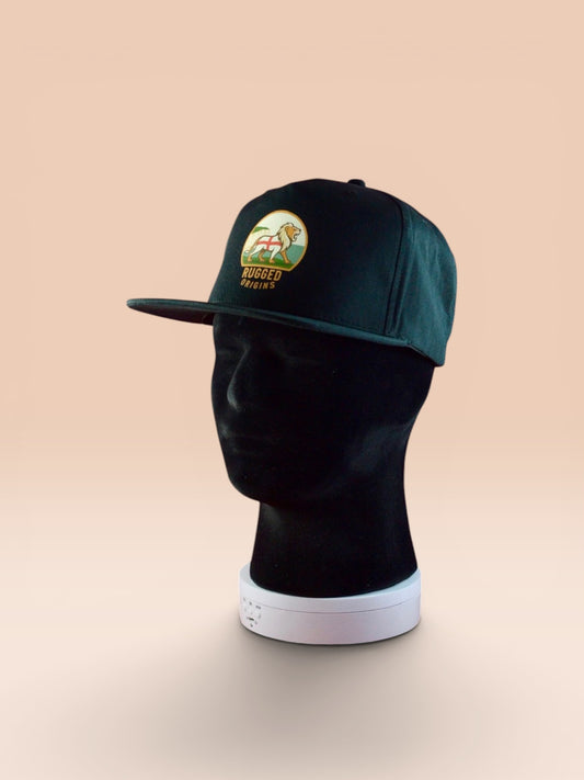 RUGGED ORIGINS  ENGLISH  LION / WELSH DRAGON / SCOTTISH UNICORN - Black Snapback
